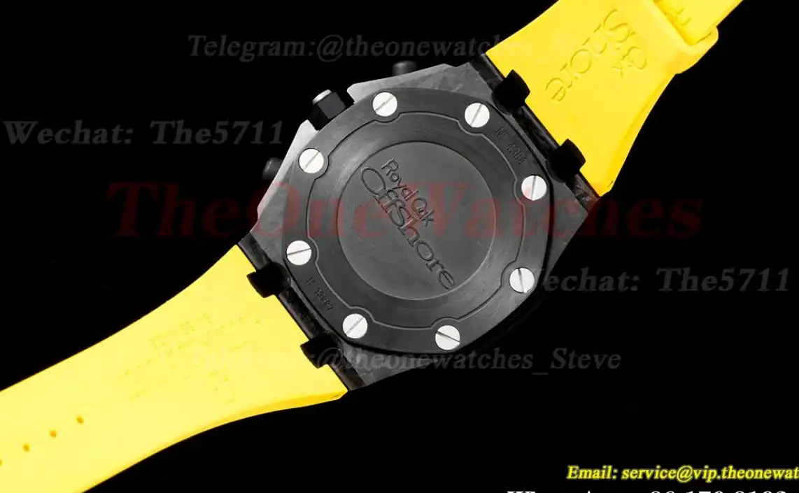 Royal Oak Offshore 42mm Cer RU Black Yellow  JJF A7750