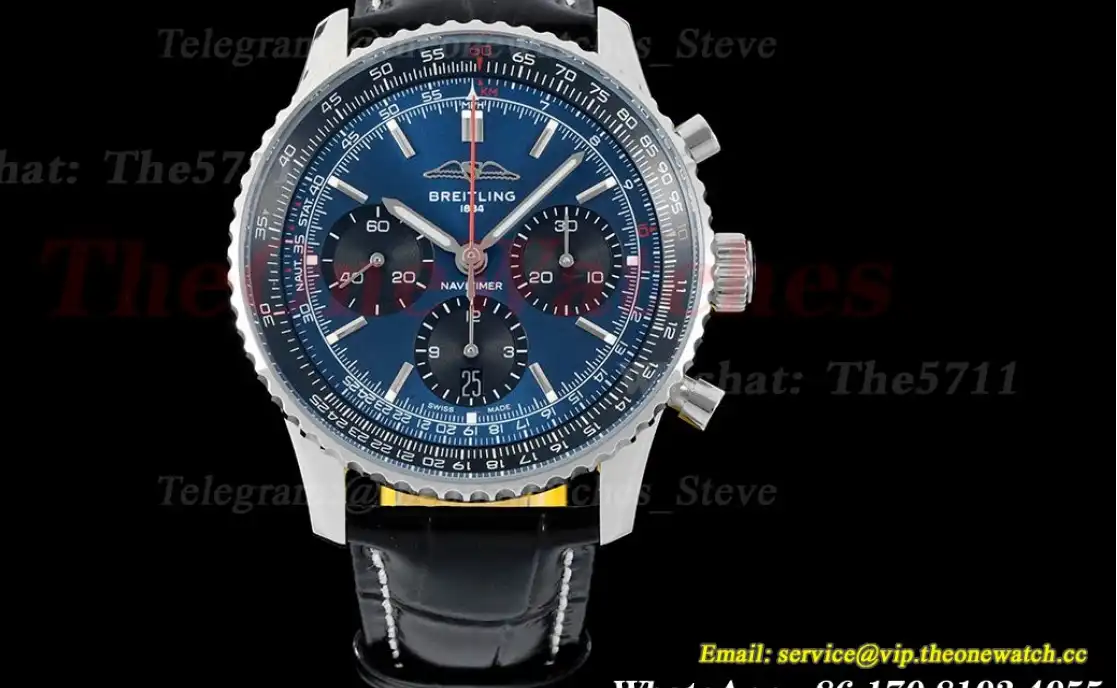 Navitimer B01 Chronograph SS LE Dark Bule Dial BLSF Asian B01