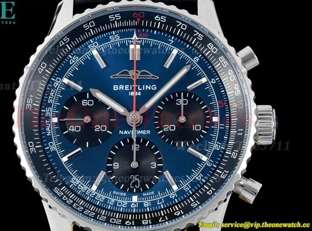 Navitimer B01 Chronograph SS LE Dark Bule Dial BLSF Asian B01