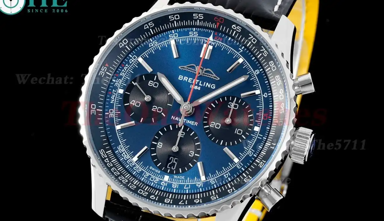 Navitimer B01 Chronograph SS LE Dark Bule Dial BLSF Asian B01