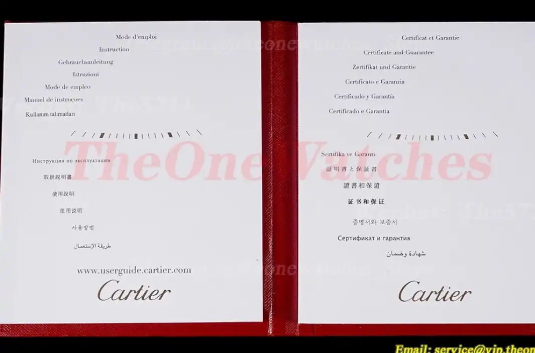 Cartier - Original Red White Box Set