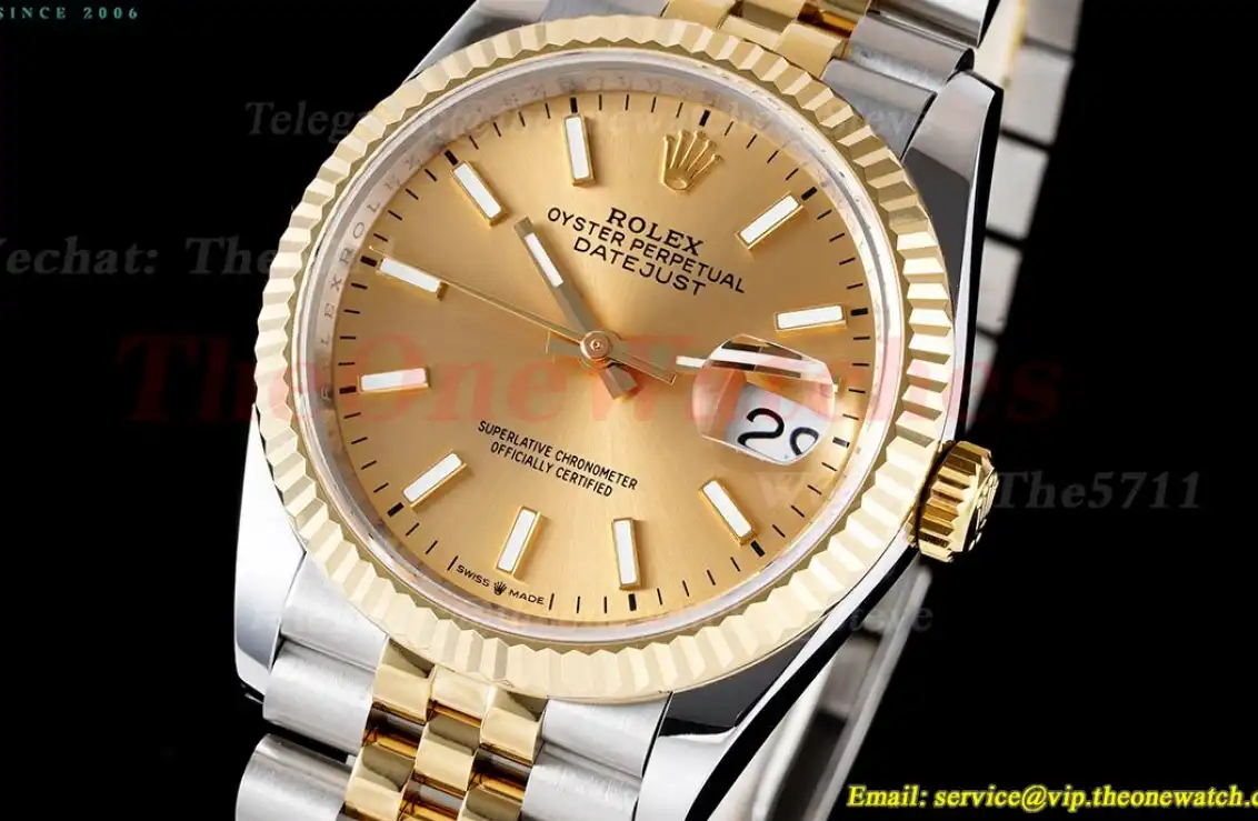 Datejust 126233 36mm Jub SS YG Gold Stk JDF V2 VR3235