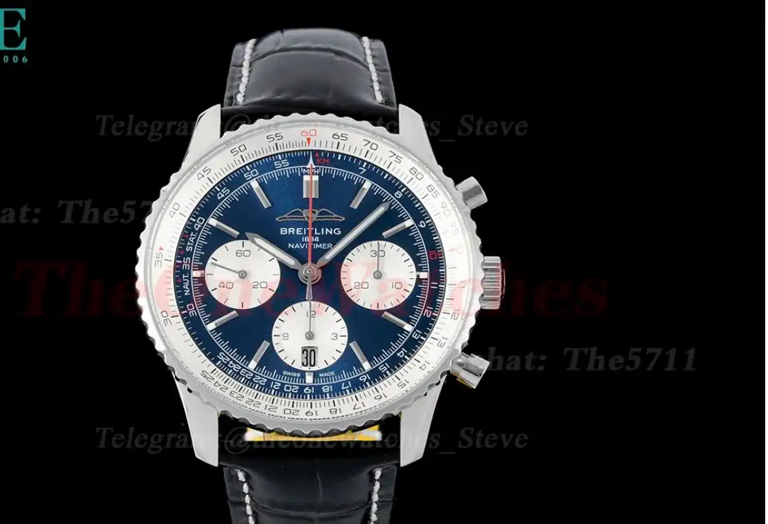 Navitimer B01 Chronograph SS LE Blue Dial BLSF Asian B01