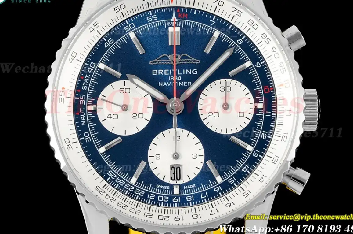 Navitimer B01 Chronograph SS LE Blue Dial BLSF Asian B01