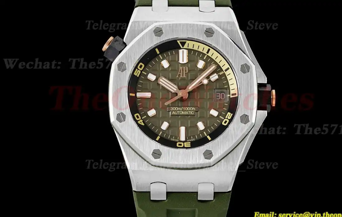 Royal Oak Offshore Diver 15720 42mm SS RU Green Stk ZF A4308