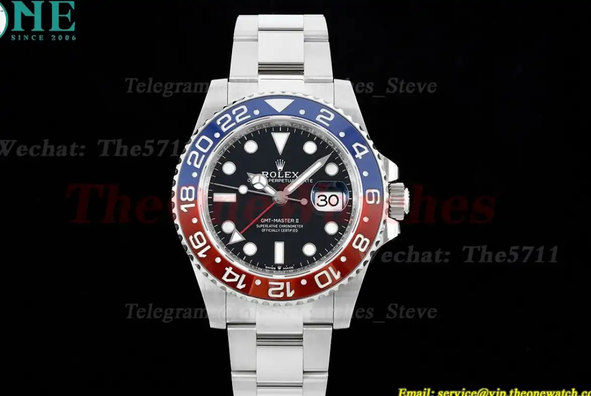 GMT Master II 126710 Pepsi Oys SS SS Red Blue C+F V2 VR3285