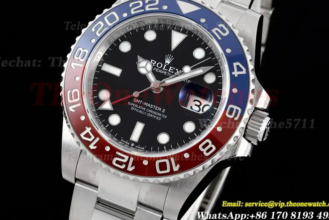 GMT Master II 126710 Pepsi Oys SS SS Red Blue C+F V2 VR3285