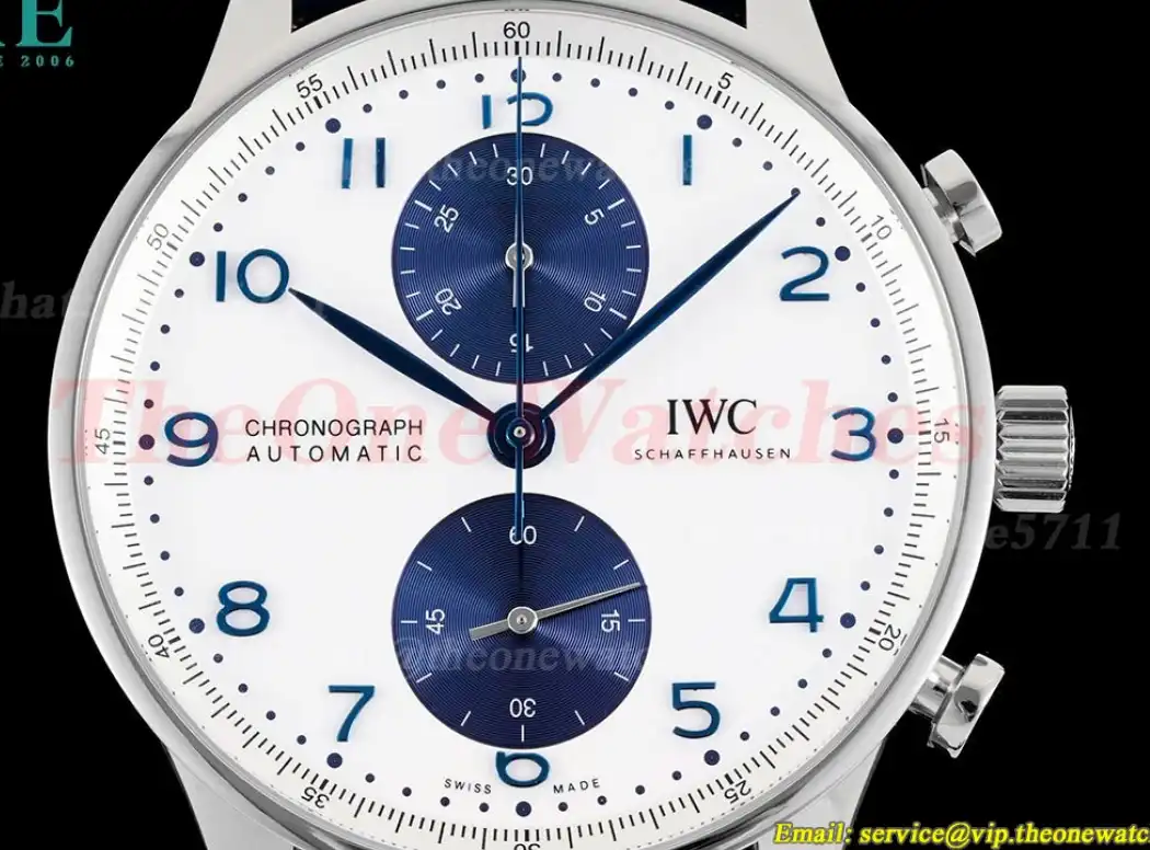 Portuguese Chrono 41mm SS LE White Blue Dial AZ A69355