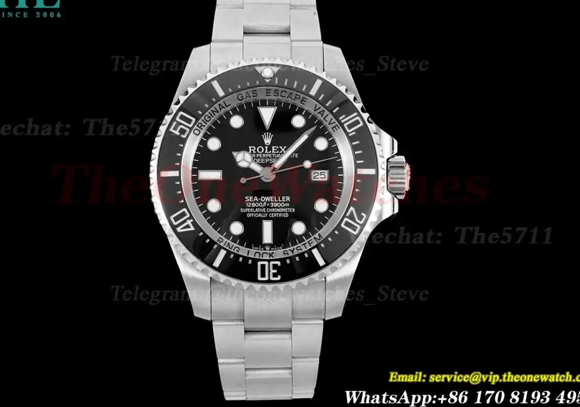 DeepSea dweller 126660 44mm SS SS Black Dot APF VR3235