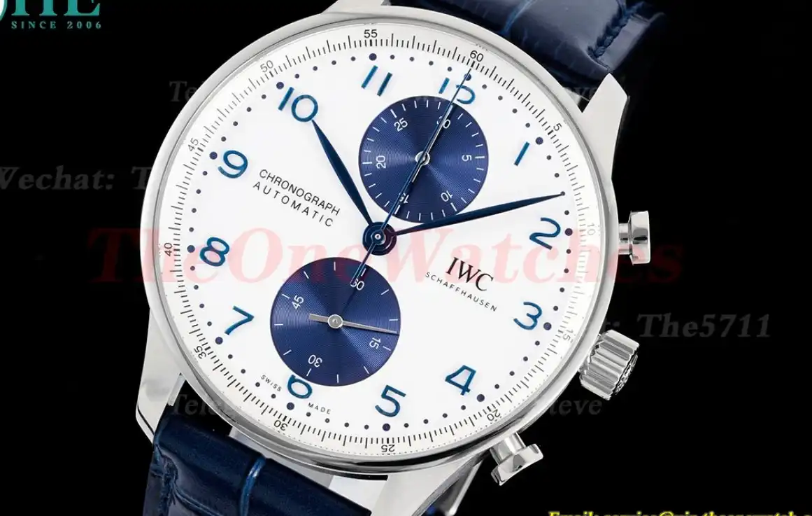 Portuguese Chrono 41mm SS LE White Blue Dial AZ A69355