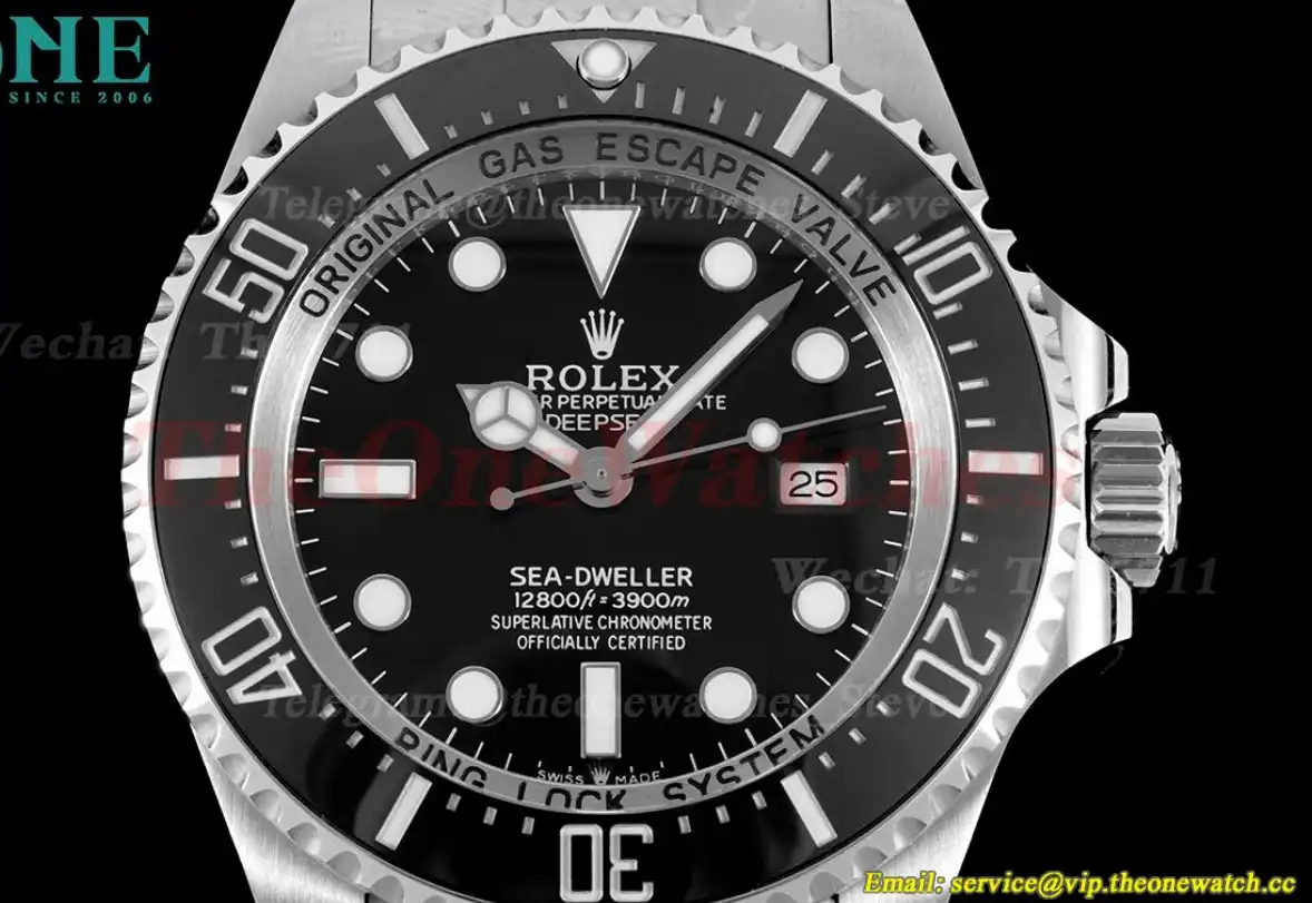 DeepSea dweller 126660 44mm SS SS Black Dot APF VR3235