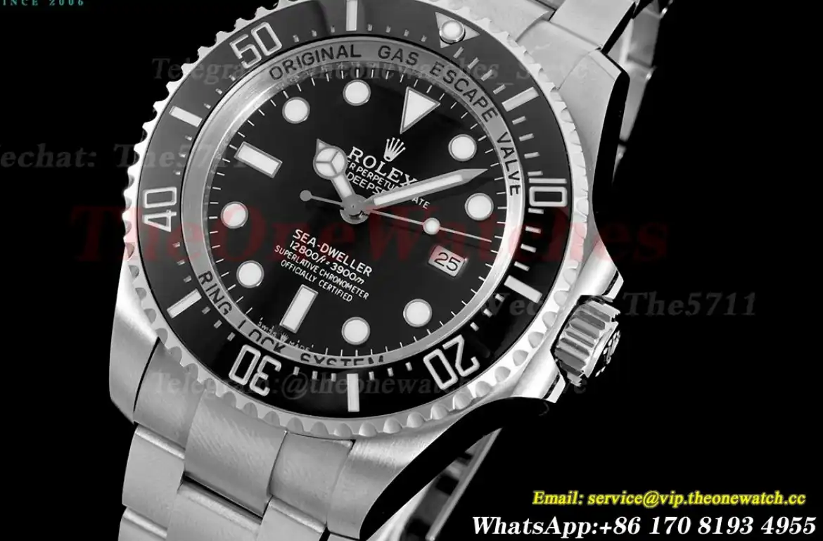 DeepSea dweller 126660 44mm SS SS Black Dot APF VR3235