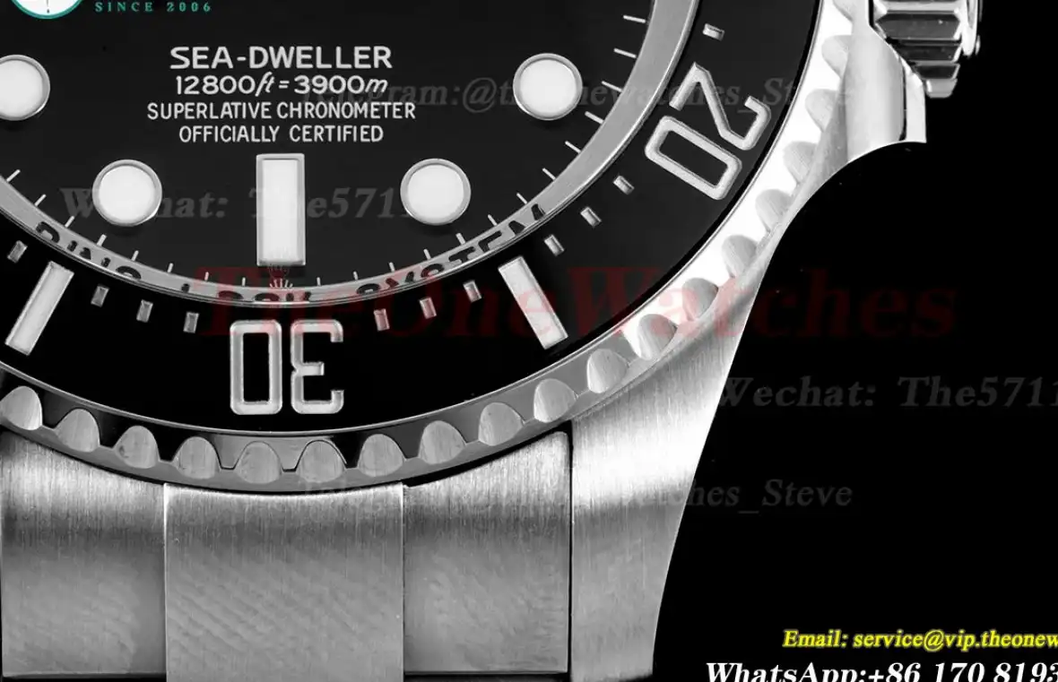 DeepSea dweller 126660 44mm SS SS Black Dot APF VR3235