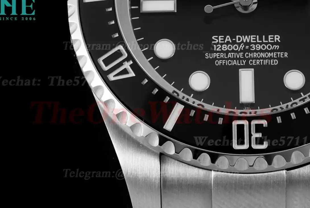 DeepSea dweller 126660 44mm SS SS Black Dot APF VR3235