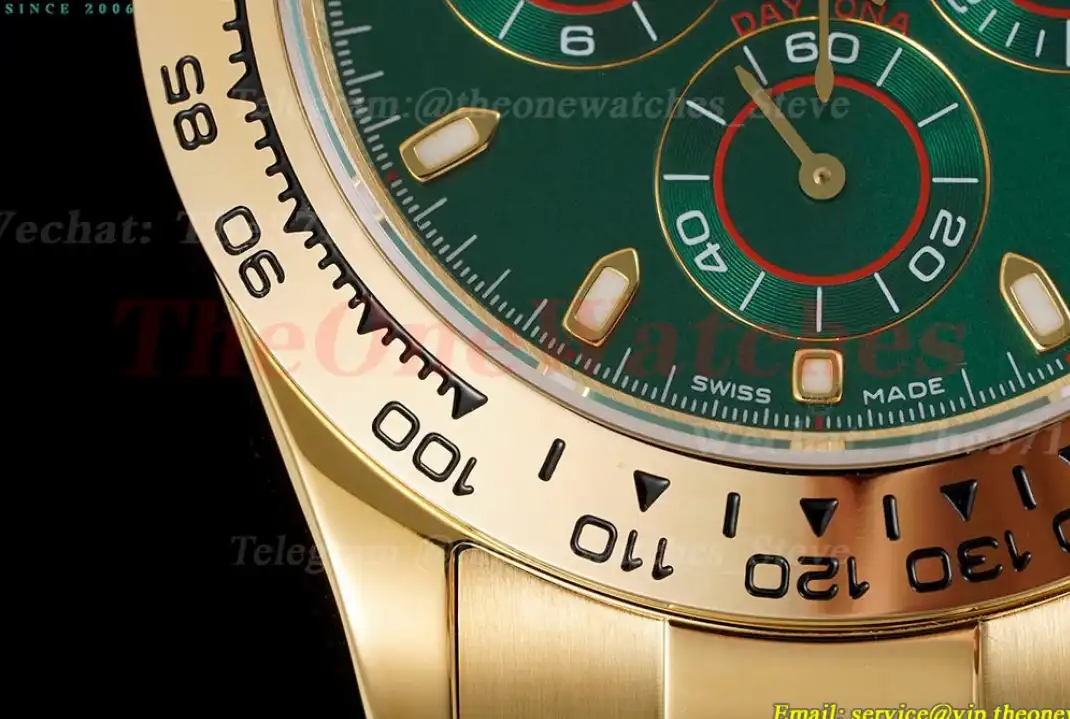 Daytona 116508 YG YG Green Dial 316L WF A7750