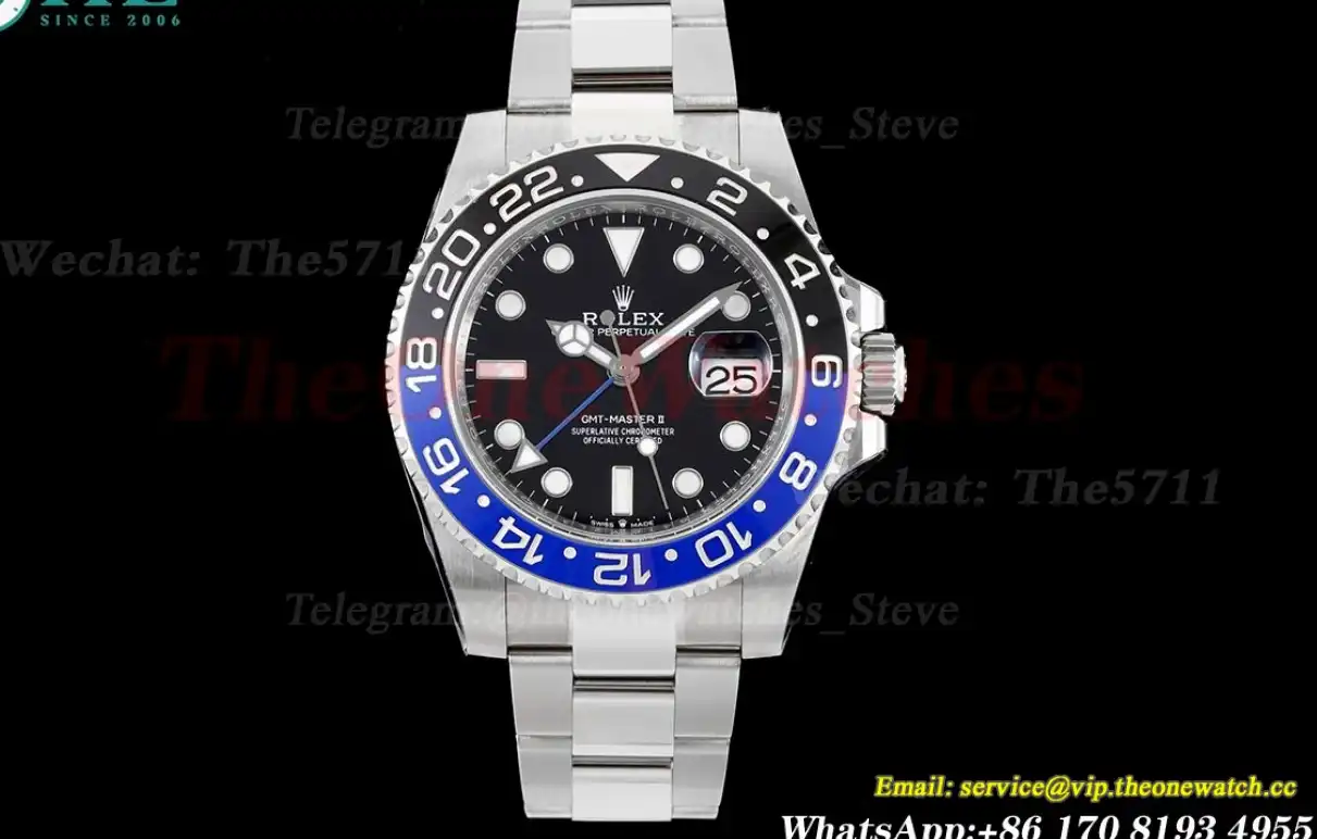 GMT II 126710 Batman Oys 40mm SS SS Black Clean DD3285 Super Clone