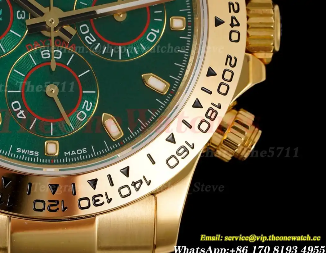 Daytona 116508 YG YG Green Dial 316L WF A7750