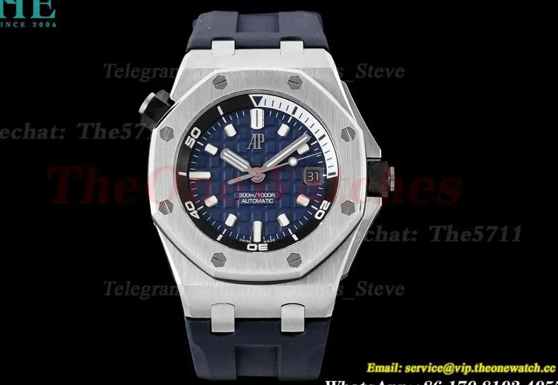 Royal Oak Offshore Diver 15720 42mm SS RU Blue Stk ZF A4308