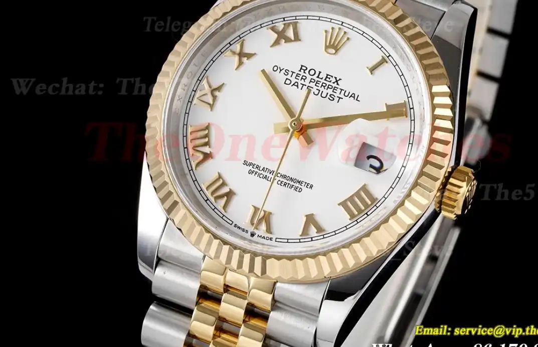 Datejust 126233 36mm Jub SS YG White Stk JDF V2 VR3235