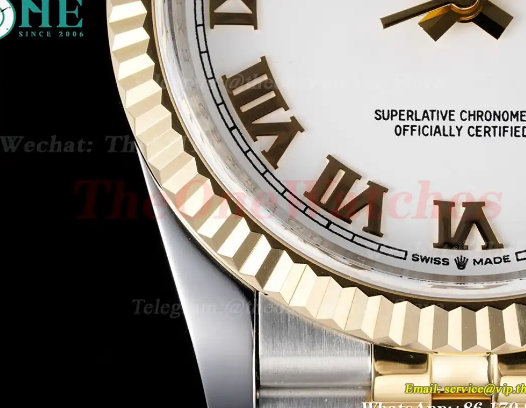 Datejust 126233 36mm Jub SS YG White Stk JDF V2 VR3235