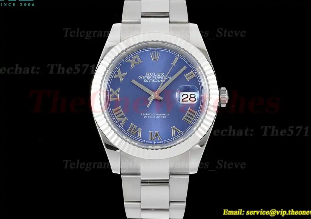 Datejust 126334 41mm Oyster 904L Bule Rmn SS SS WF VR3235