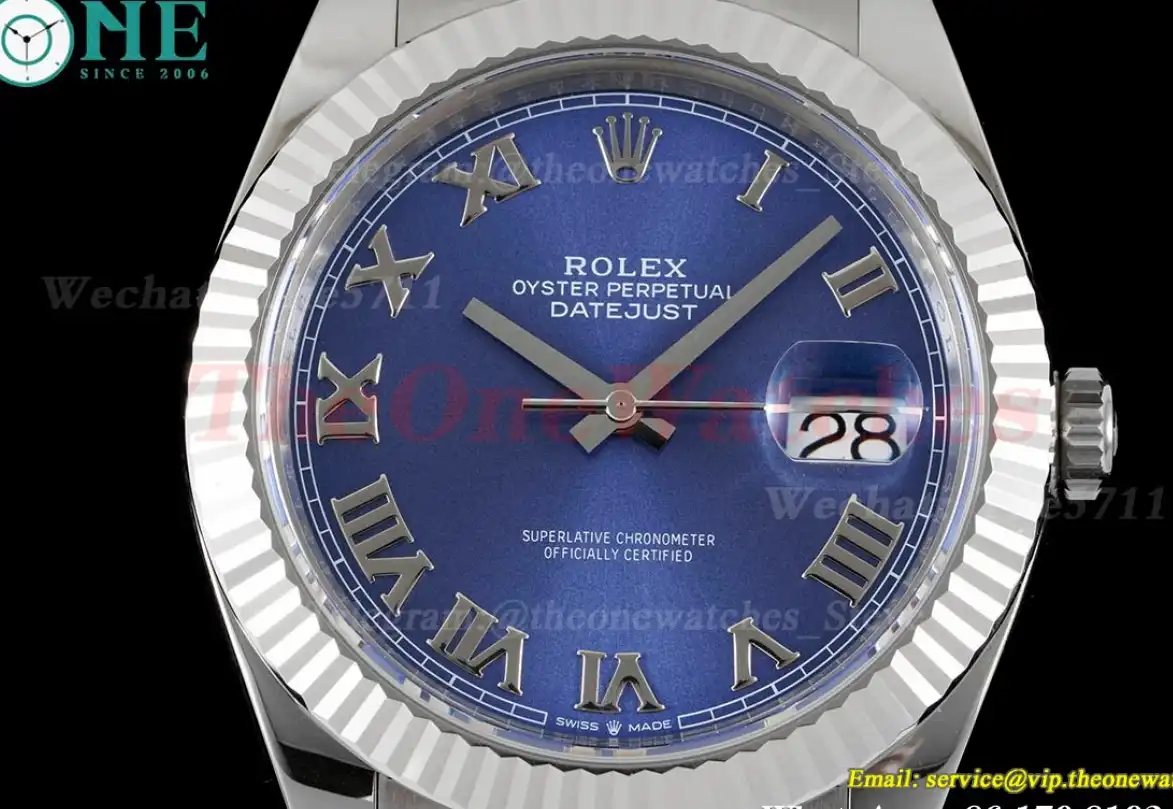 Datejust 126334 41mm Oyster 904L Bule Rmn SS SS WF VR3235