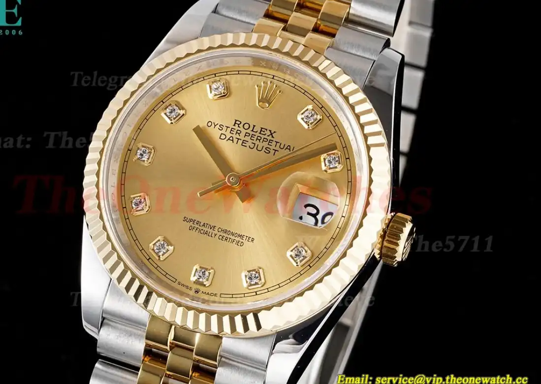 Datejust 126233 36mm Jub SS YG Gold Dia JDF V2 VR3235