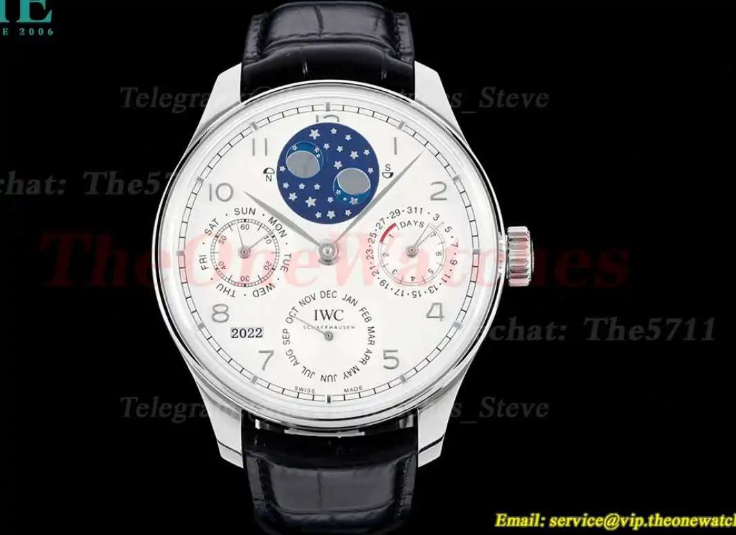 Portugieser Perpetual Calendar 5034 42mm SS LE White Num APSF A52010