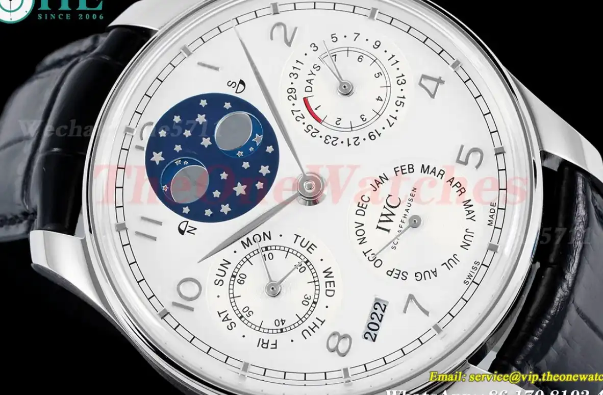 Portugieser Perpetual Calendar 5034 42mm SS LE White Num APSF A52010