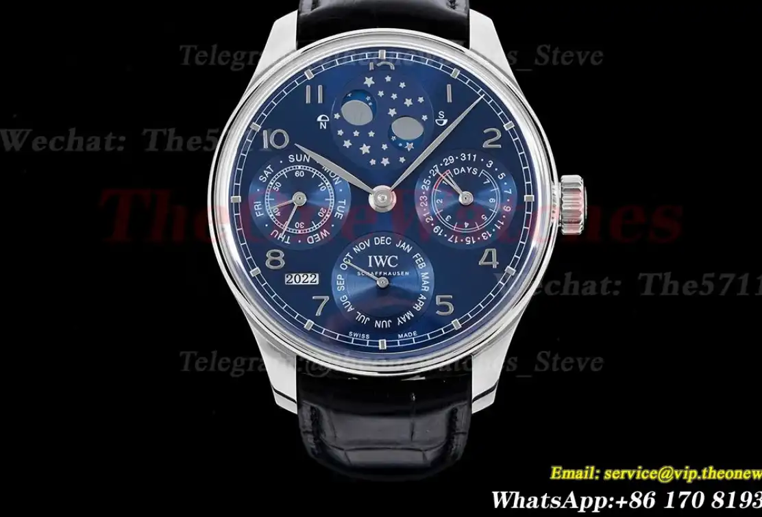 Portugieser Perpetual Calendar 5034 42mm SS LE Blue Num APSF A52010