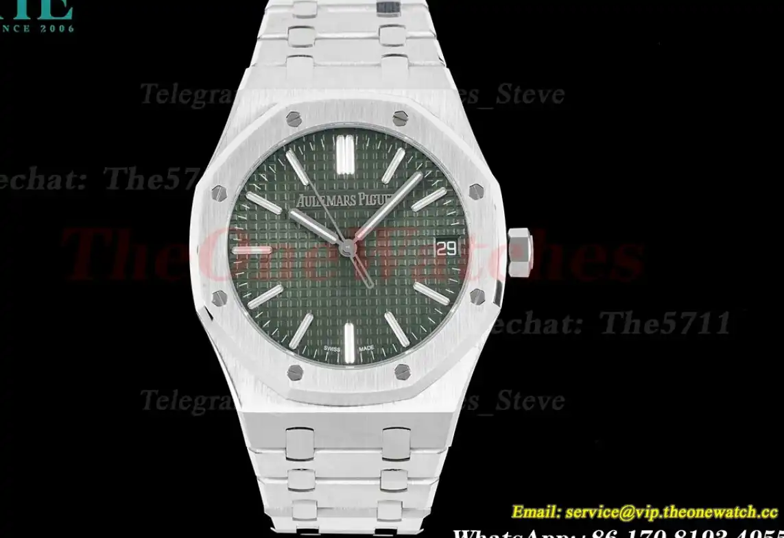 Royal Oak 50th Anniverary 41mm 15510 SS SS Green ORF SA4302 Super Clone