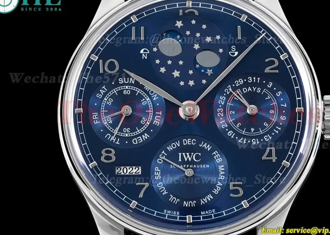 Portugieser Perpetual Calendar 5034 42mm SS LE Blue Num APSF A52010