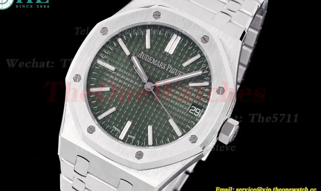 Royal Oak 50th Anniverary 41mm 15510 SS SS Green ORF SA4302 Super Clone