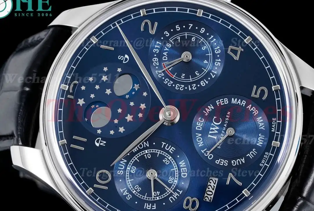 Portugieser Perpetual Calendar 5034 42mm SS LE Blue Num APSF A52010