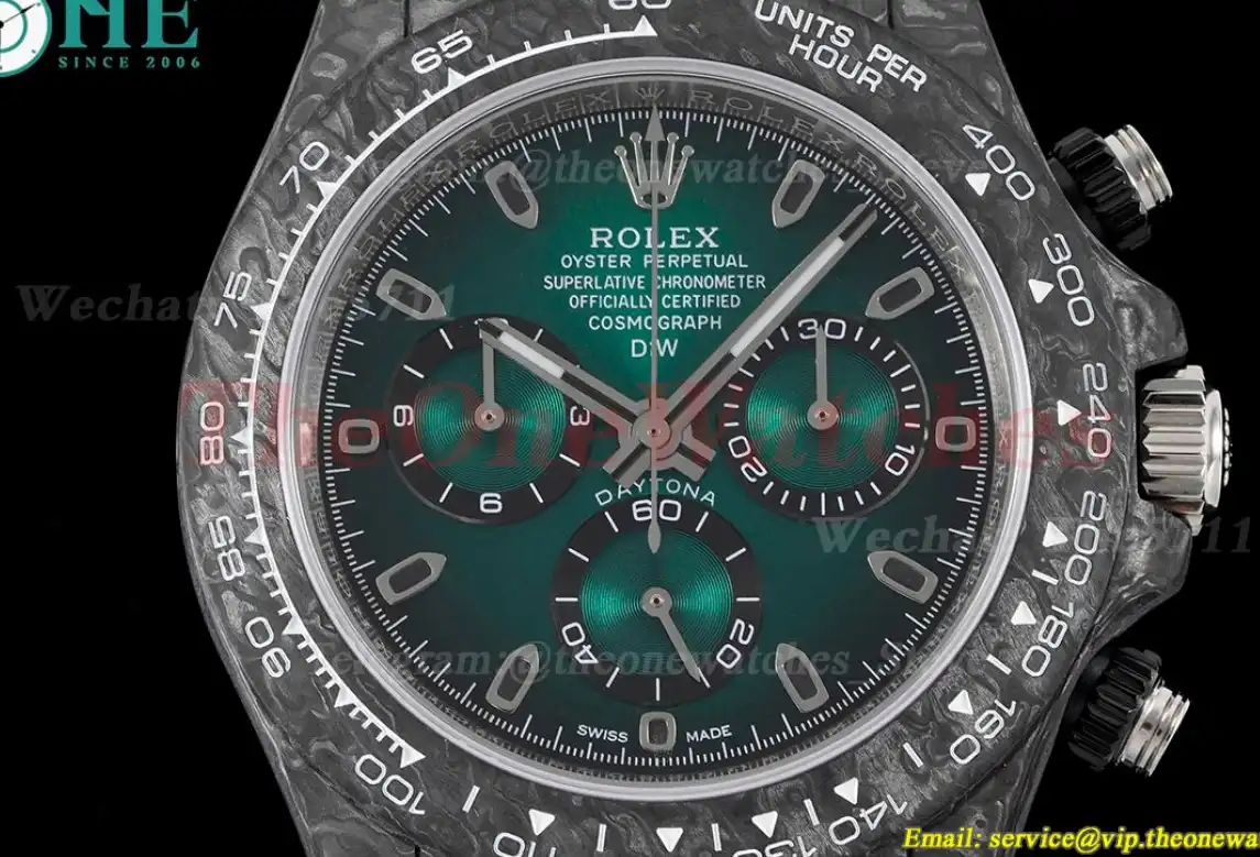 Daytona Diw 40mm FC NY Green Dial on Black DIWF A7750