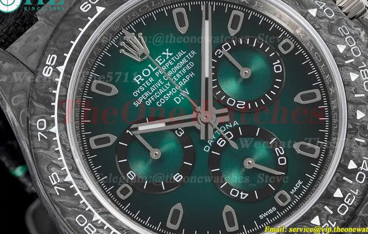 Daytona Diw 40mm FC NY Green Dial on Black DIWF A7750