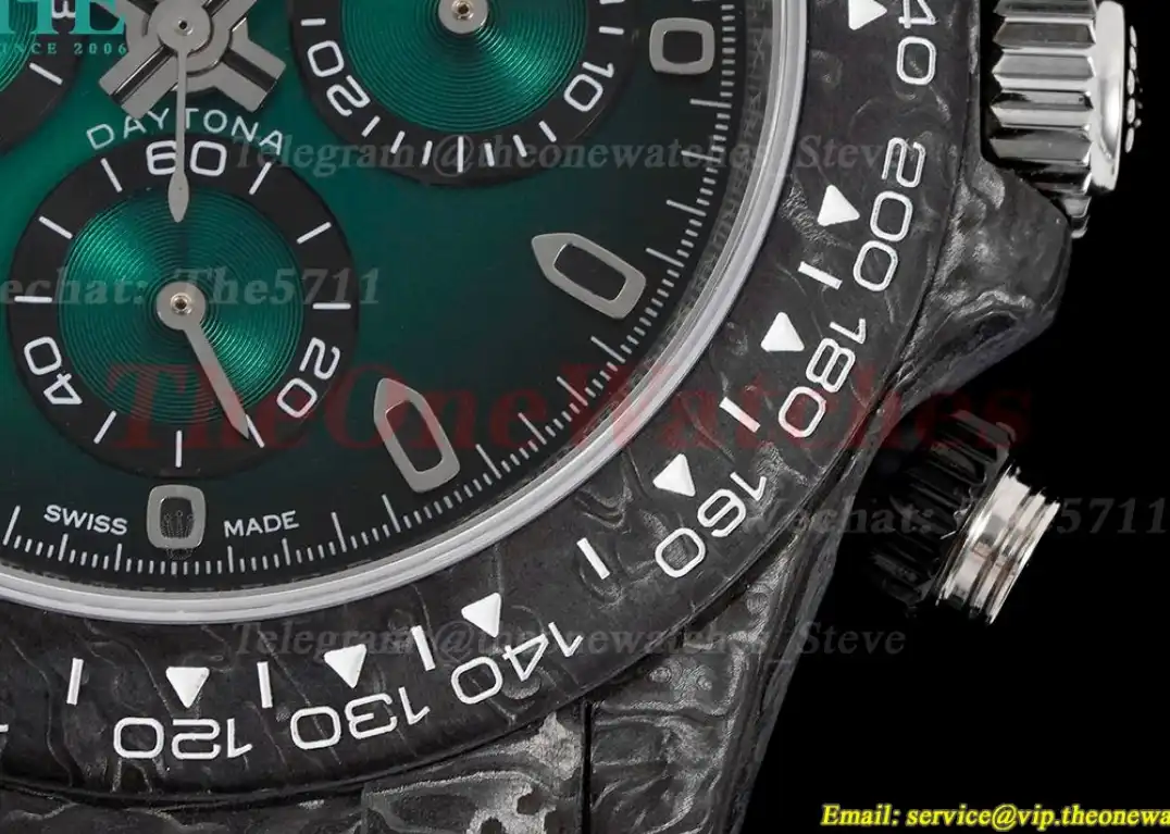 Daytona Diw 40mm FC NY Green Dial on Black DIWF A7750