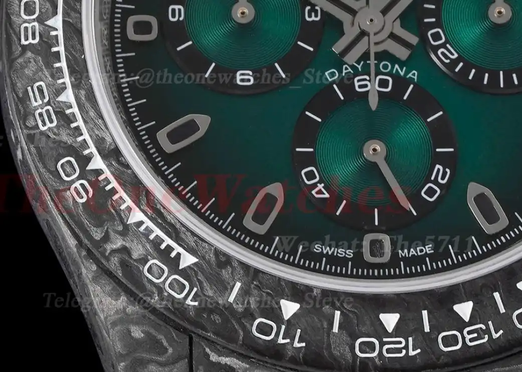 Daytona Diw 40mm FC NY Green Dial on Black DIWF A7750