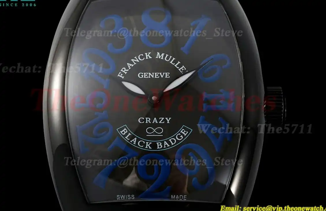 Crazy Hours 40mm Black PVD LE Black Blue TWF A23J