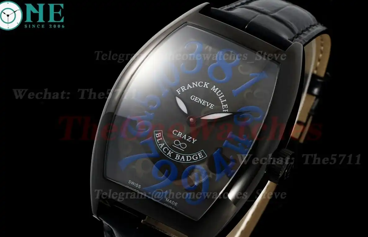 Crazy Hours 40mm Black PVD LE Black Blue TWF A23J