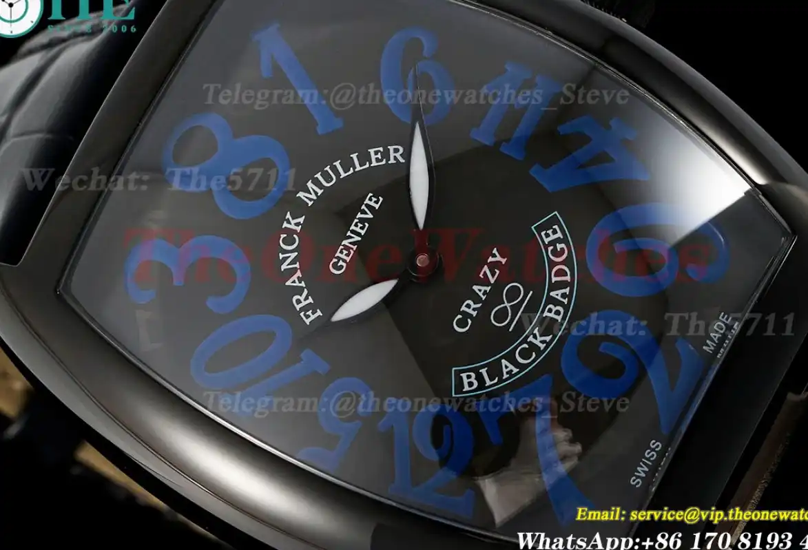 Crazy Hours 40mm Black PVD LE Black Blue TWF A23J