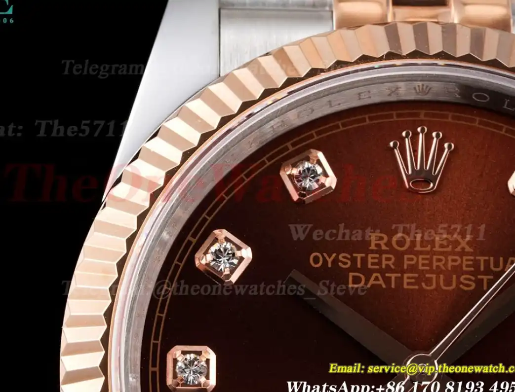 Datejust 126231 36mm Jub SS RG Brown Dia JDF V2 VR3235