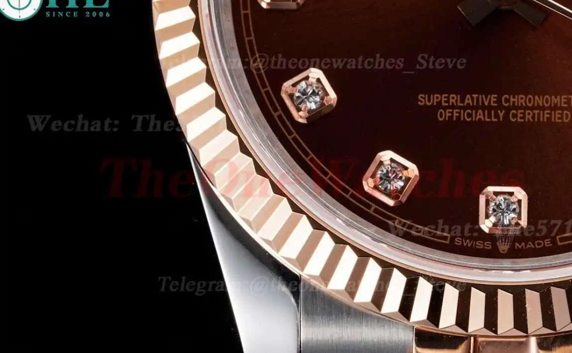 Datejust 126231 36mm Jub SS RG Brown Dia JDF V2 VR3235