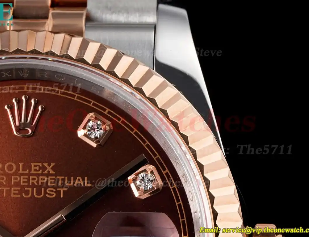 Datejust 126231 36mm Jub SS RG Brown Dia JDF V2 VR3235