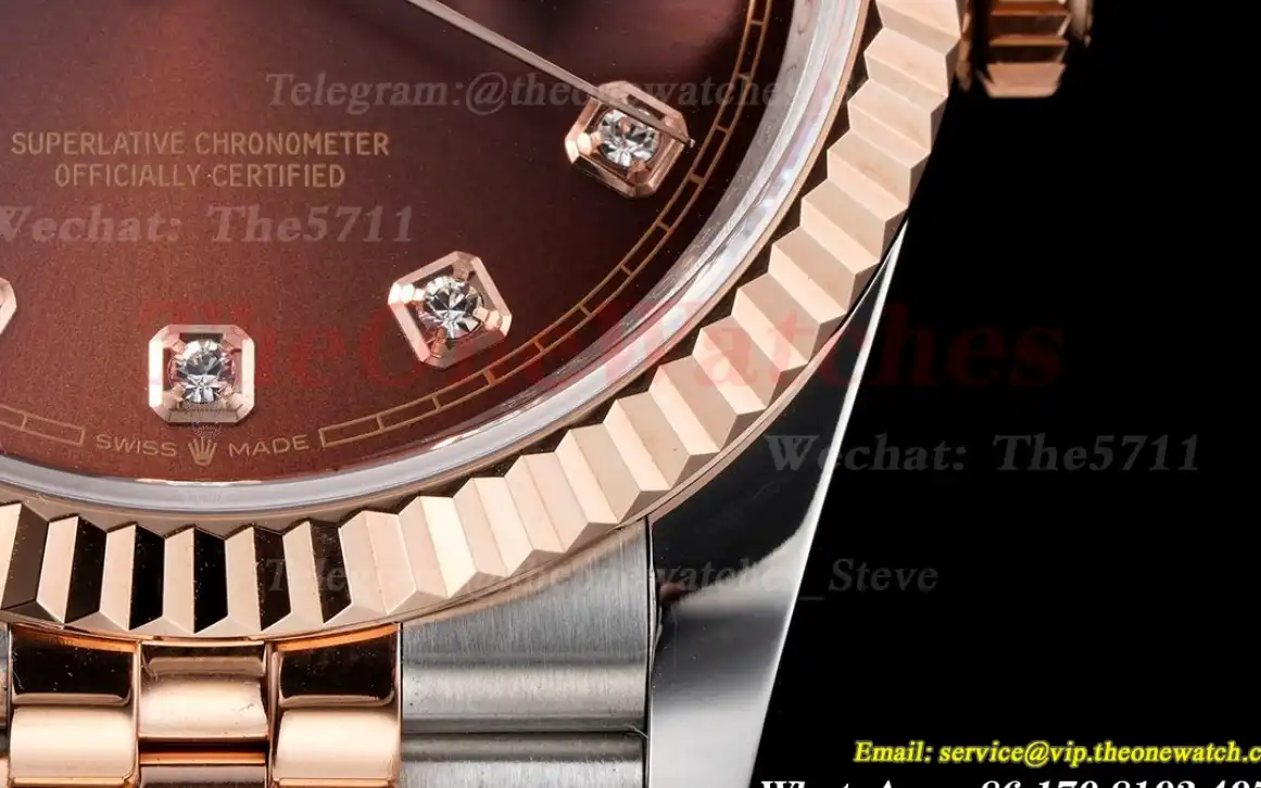 Datejust 126231 36mm Jub SS RG Brown Dia JDF V2 VR3235