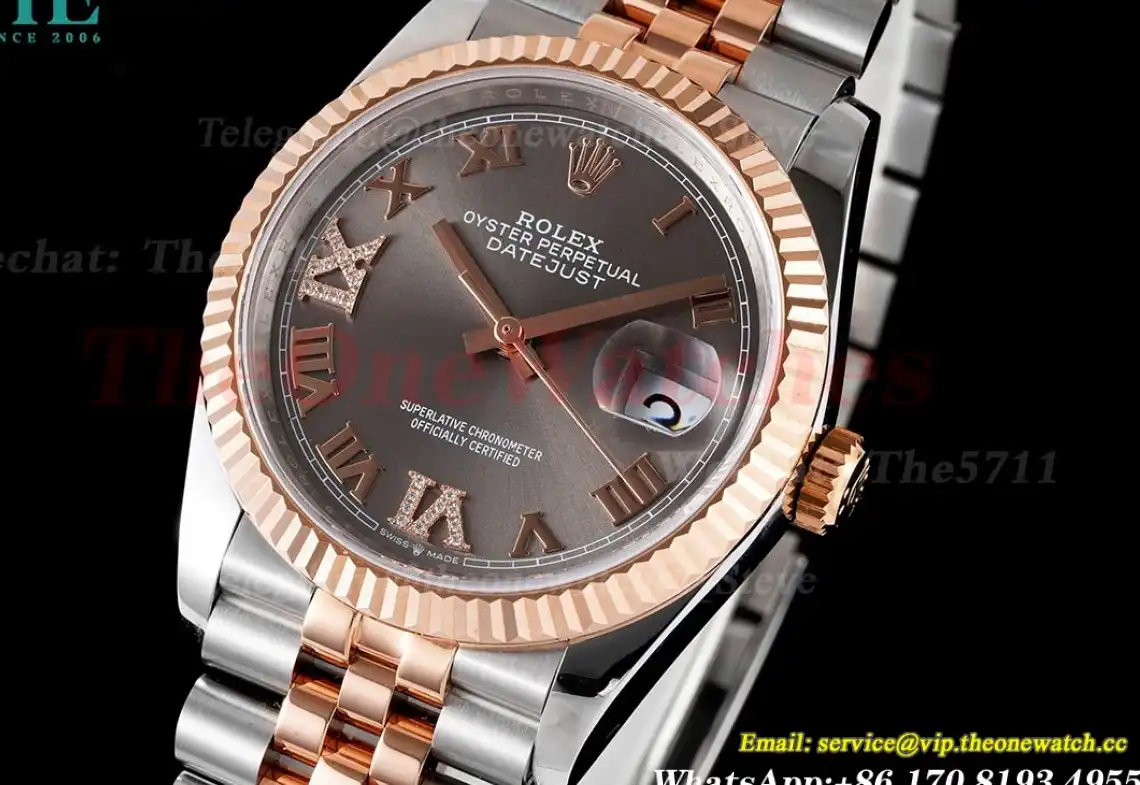 Datejust 126231 36mm Jub SS RG Grey Rmn JDF V2 VR3235