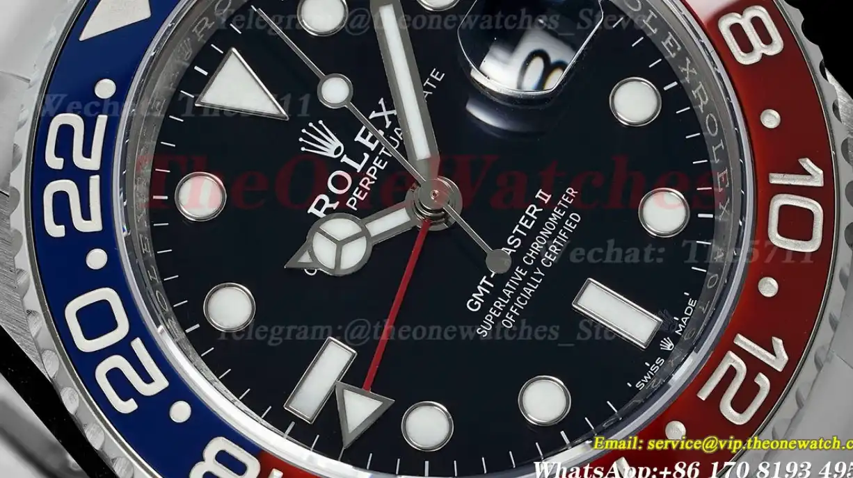 GMT Master II 126710 Pepsi 40mm Black SS SS Blue Red C+S VR3285