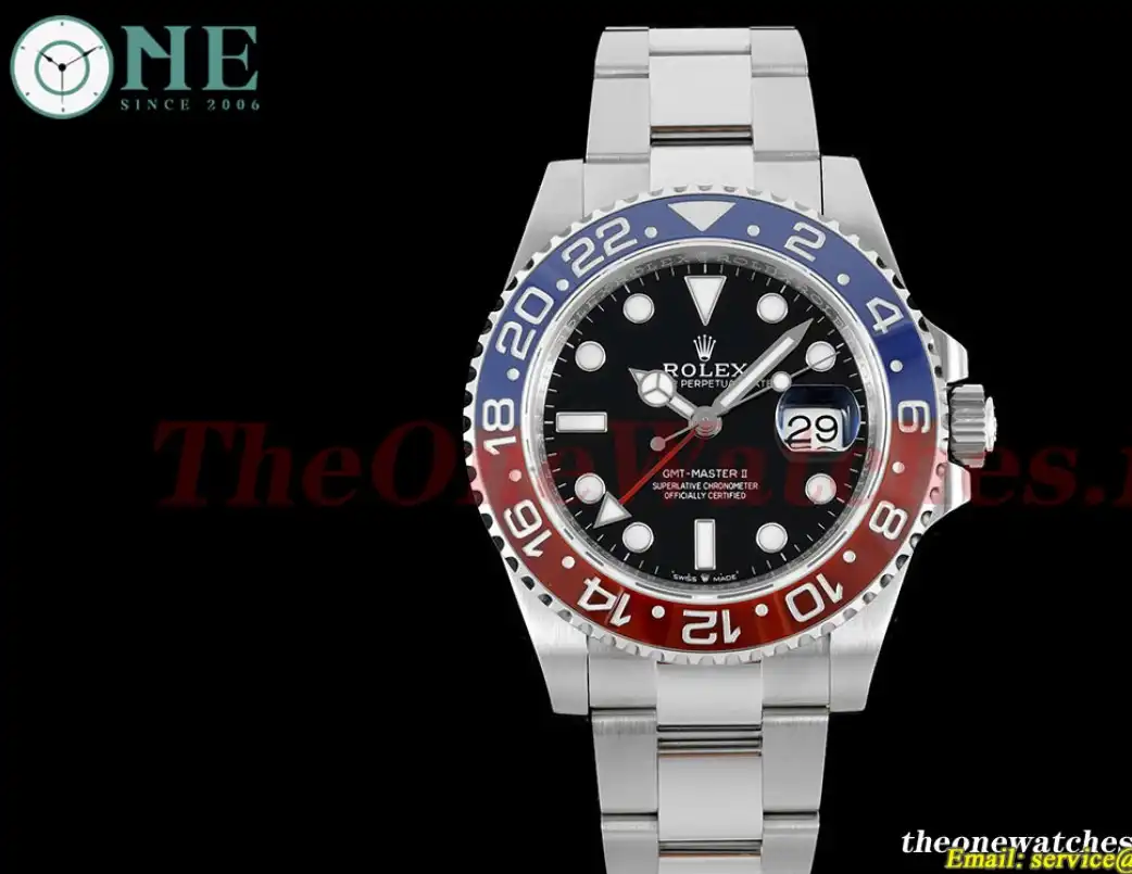 Rolex - GMT Master II 126710BLRO Oys 904L SS SS Black Dial King VR3186 CHS