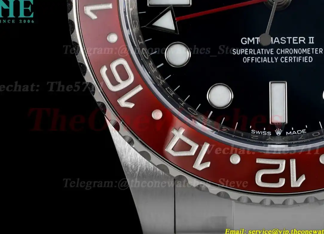 GMT Master II 126710 Pepsi 40mm Black SS SS Blue Red C+S VR3285