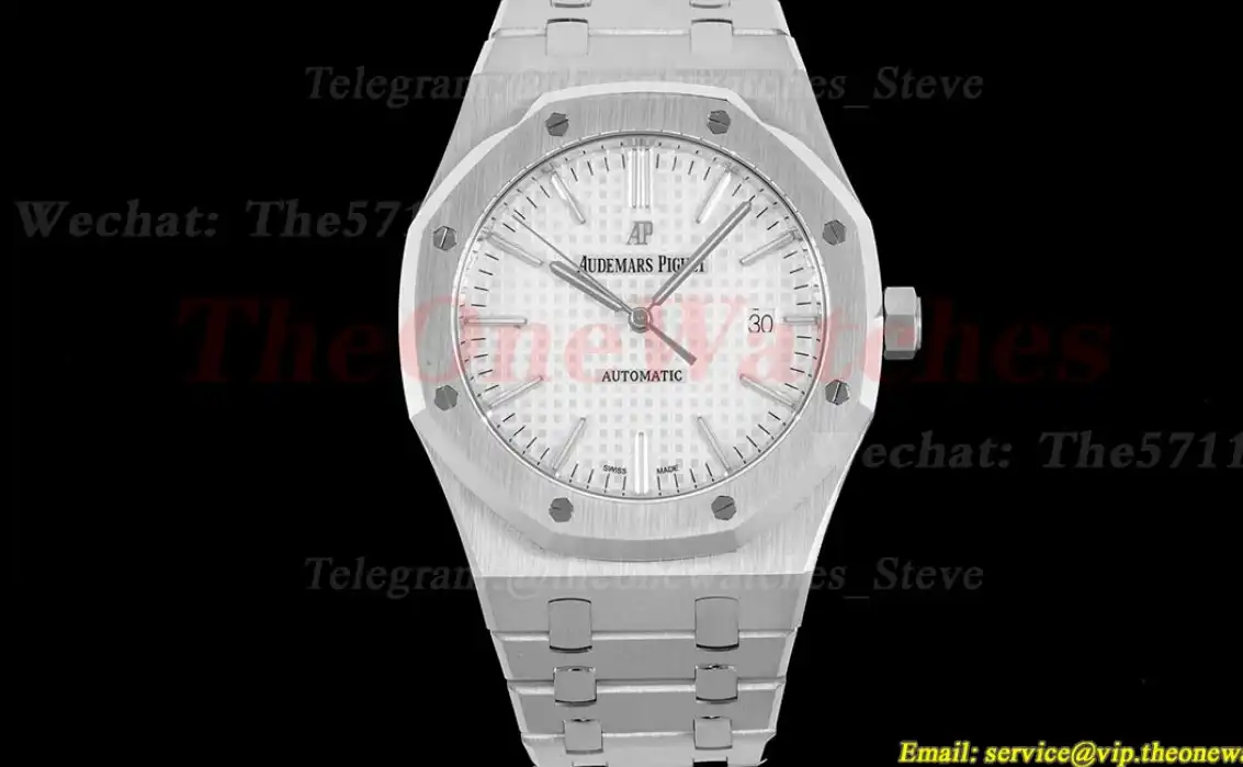 Royal Oak 15400 SS SS White ORF SA3120 Super Clone